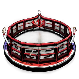 Backyard Wrestling Ring Setup PNG 06212024
