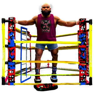 Backyard Wrestling Ring Setup PNG Vit