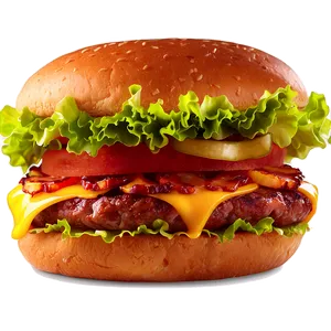 Bacon Burger PNG Vgo63