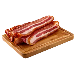 Bacon On Cutting Board PNG Vxu PNG