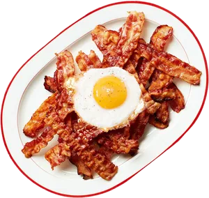 Baconand Egg Breakfast Plate PNG image