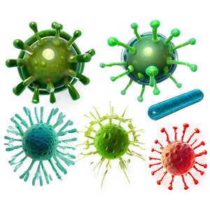 Bacteria And Virus PNG Oln