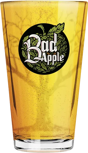 Bad Apple Cider Glass PNG image