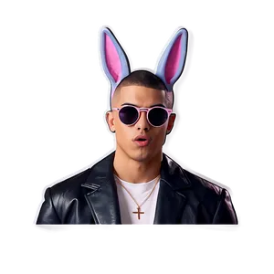 Bad Bunny Inspired Stickers Png Bpi PNG image