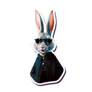 Bad Bunny Logo Stickers Png 80 PNG image