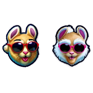 Bad Bunny Stickers Png Loq10 PNG image