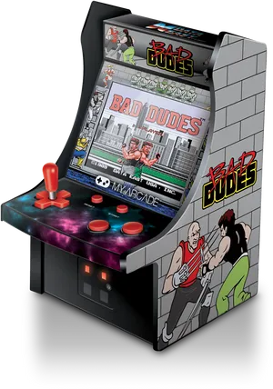 Bad Dudes Arcade Cabinet PNG image