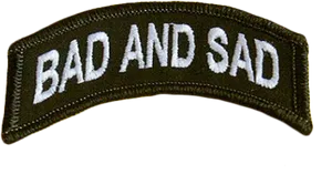 Badand Sad Patch Embroidery PNG image