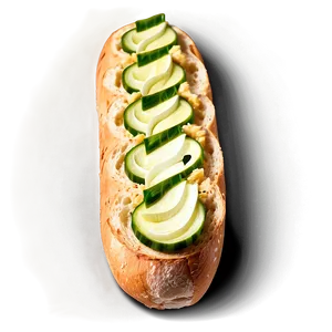 Baguette With Garlic Spread Png Mbf15 PNG image