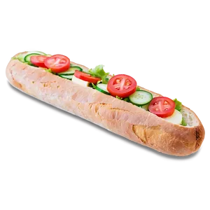 Baguette With Salad Png 81 PNG image