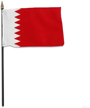 Bahrain National Flag PNG image