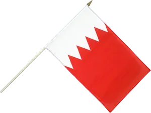 Bahrain National Flag PNG image