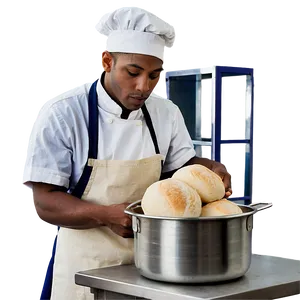Baker In Kitchen PNG Nja
