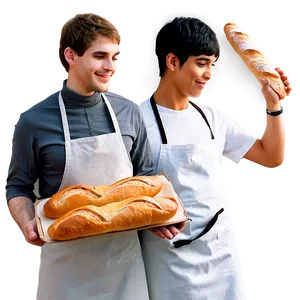 Baker With Baguette PNG Cqt56 PNG