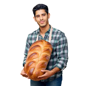 Baker With Baguette PNG Khk38 PNG