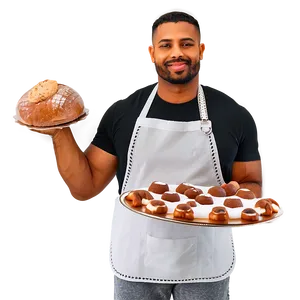Baker With Baking Tools PNG 3 PNG