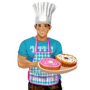 Baker With Cake PNG Ogw