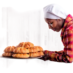 Baker With Pastries PNG Yjh