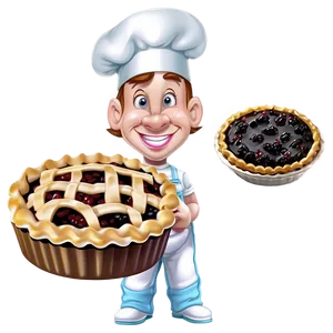 Baker With Pie PNG Vkv