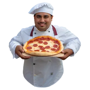 Baker With Pizza PNG 06292024