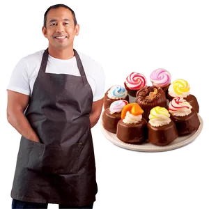 Baker With Sweets PNG Fbn PNG