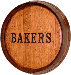 Bakers Whiskey Barrel Top PNG image