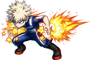 Bakugou Katsuki Explosive Power PNG image