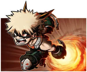 Bakugou Katsuki Explosive Power PNG image