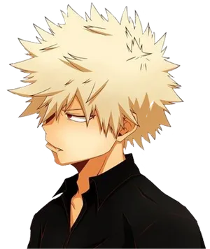 Bakugou Profile Art PNG