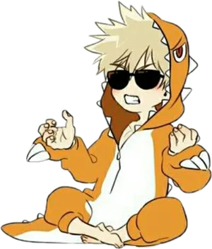 Bakugouin Dinosaur Onesie PNG image