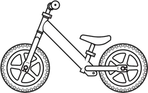 Balance Bike Outline Graphic