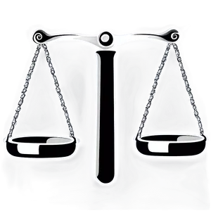 Balance Scale In Black And White PNG Xlp79 PNG