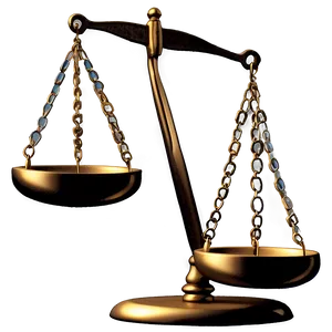 Balance Scale With Money PNG 06132024