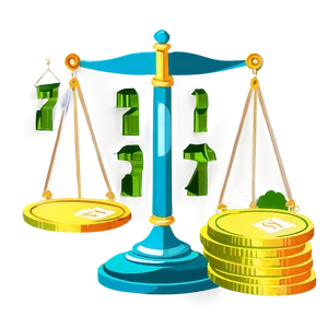 Balance Scale With Money PNG 13 PNG