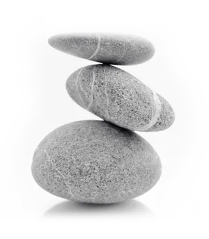 Balanced Stone Pebbles Stack PNG image