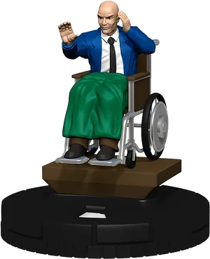Bald Figurein Wheelchair