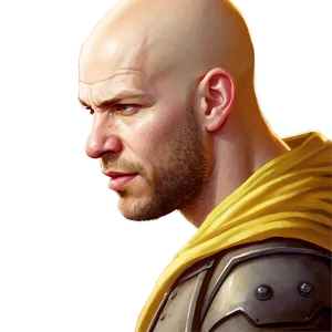 Bald Gamer Playing PNG 06202024