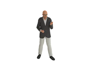 Bald_ Man_in_ Suit_ Gesturing