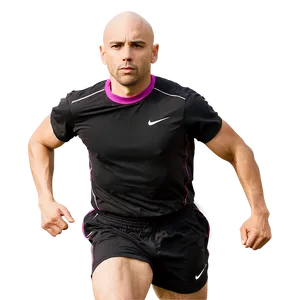 Bald Runner Sprinting Png 06202024 PNG image