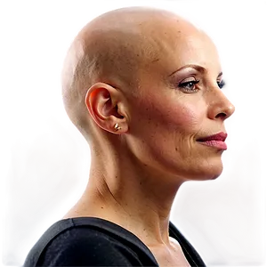 Bald Woman Profile Png 06202024 PNG image