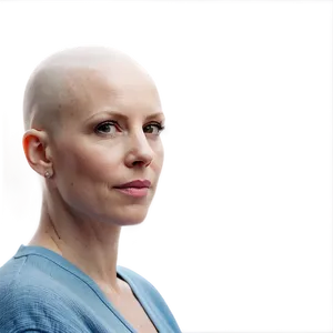 Bald Woman Profile PNG 1