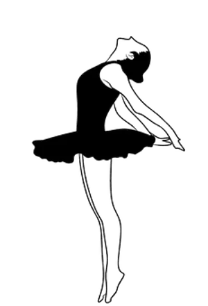 Ballerina Silhouette Outline