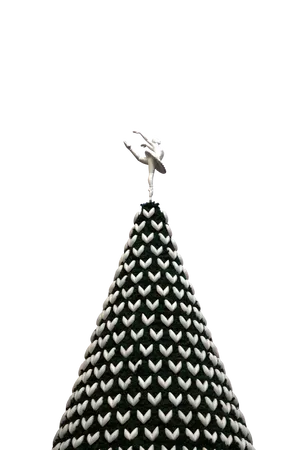 Ballerinaon Heart Pattern Cone PNG