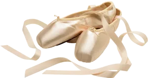 Ballet Pointe Shoes Black Background PNG image