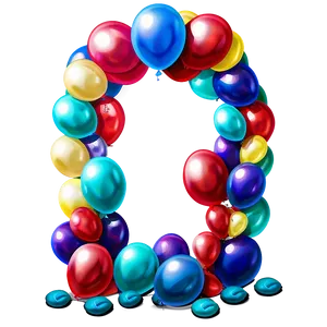 Balloon Arch PNG 05042024 PNG