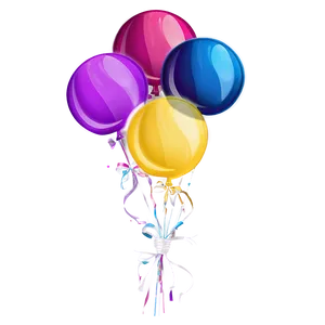 Balloon Bouquet PNG Tpu