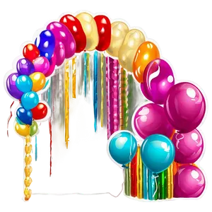 Balloon Garland Arrangement Guide Png Iwp PNG image