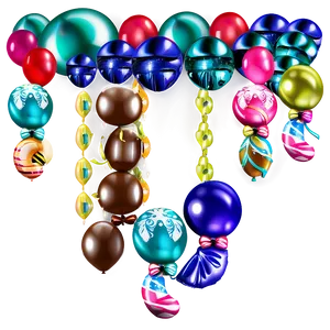 Balloon Garland B PNG image