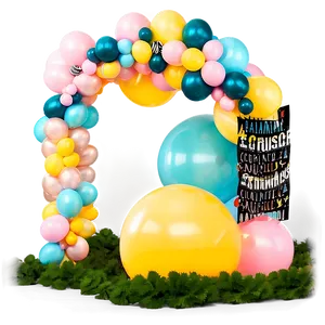 Balloon Garland Color Combinations PNG Qqr19