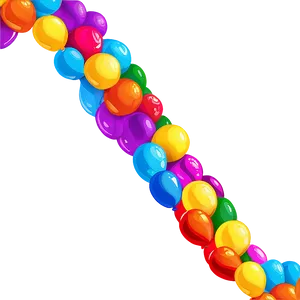 Balloon Garland For Festive Celebrations PNG Qxj
